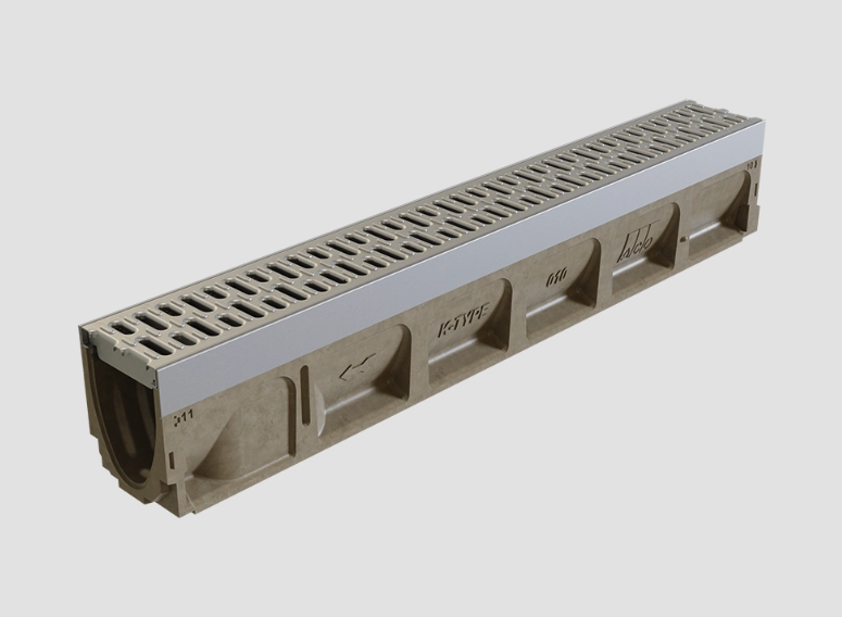ACO KlassikDrain K100 trench drain channel with grate