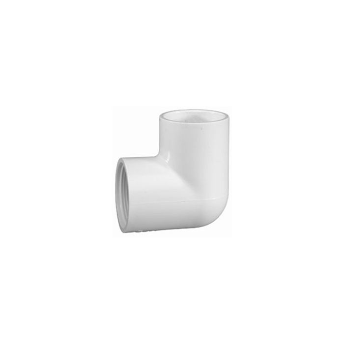Spears 407 Series PVC Pipe Fitting 90 Degree Elbow Schedule 40 1" S... White