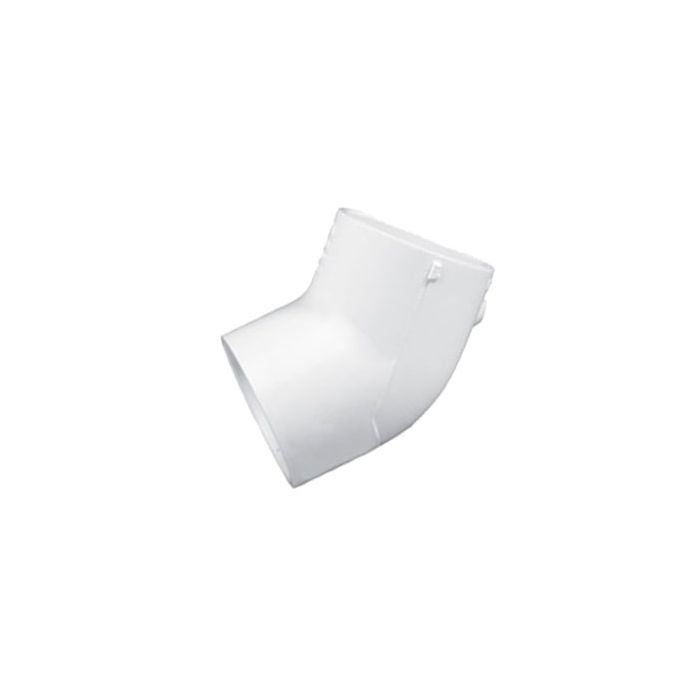 417 007 3 4 Schedule 40 Pvc 45 Degree Elbow White 417 007 Drainage Connect