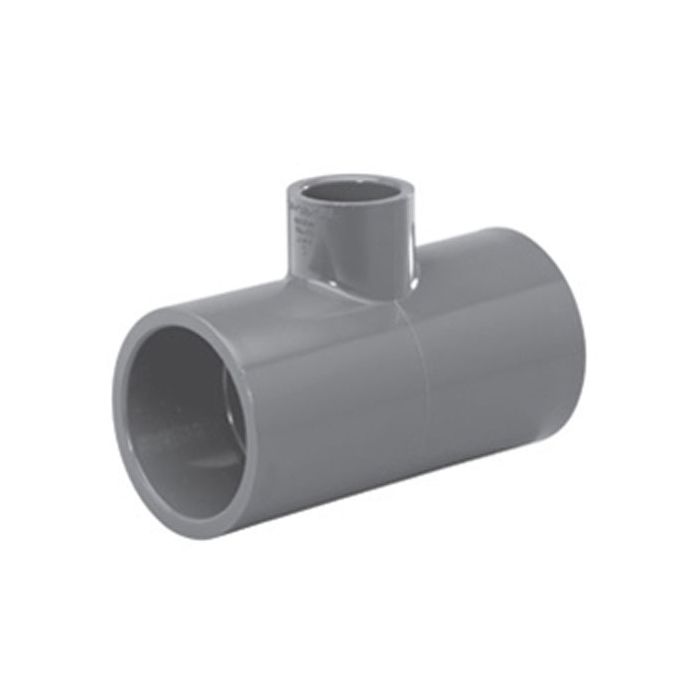 801 101 3 4 X 1 2 Schedule 80 Pvc Reducing Tee Gray 801 101 Drainage Connect