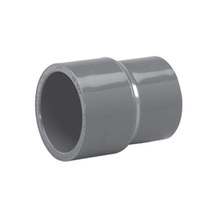 9 210 1 1 2 X 3 4 Schedule 80 Pvc Reducing Coupling Gray 9 210 Drainage Connect