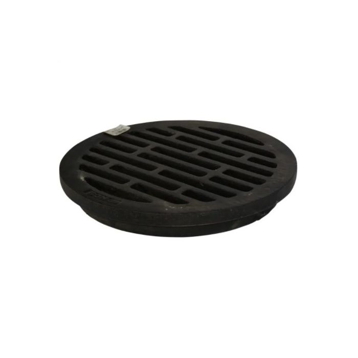 Dura 124X-RF Black 12 Round Flat Drainage Grate