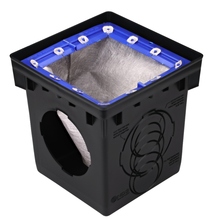 Water Drop Filter System NDS 12 In. Catch Basin Kit With Grate In Black ...