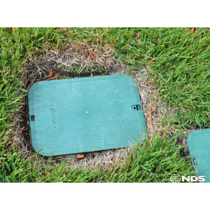 thumbnail image 2 of NDS 117C Polyolefin Green Jumbo Valve Box Overlapping Cover – 13 X 20 In 2 of 5