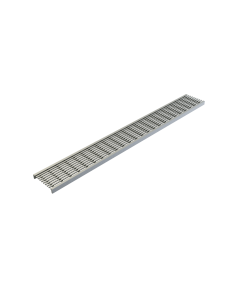 ACO KlassikDrain Type 438D Longitudinal Galvanized Steel Grate (ADA) - 1 Meter