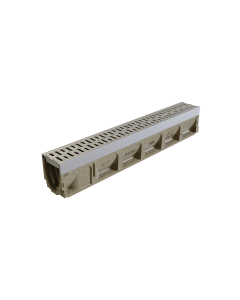 ACO KlassikDrain KS1-5 Sloped Trench Drain Channel with Bottom Knockout - 1 Meter