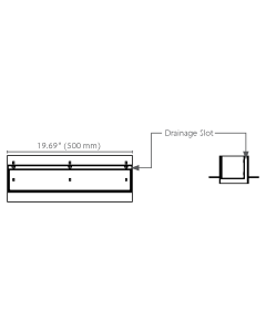 ACO Brickslot 100 Type 484/485 Stainless Steel Access Frame (Spare)