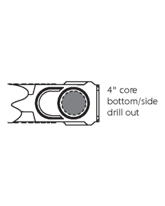 ACO Drain Core Drill Fabrication - Non-Standard Pipe Sizes up to 10 in (K100/KS100)