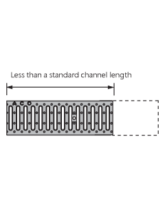 ACO Drain Shortened Channel Fabrication - Cut & Male/Female Details Remodeled (K100/KS100)