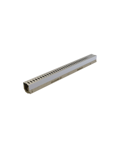 ACO MiniKlassik K50 Neutral Trench Drain Channel - Galvanized Steel Rail - 1 Meter