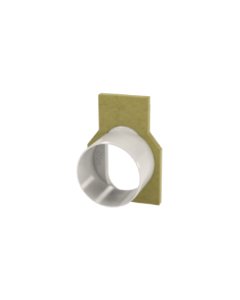 ACO KlassikDrain K1-304-6 6 Inch Oval Inlet End Cap - K100 Galvanized Rail