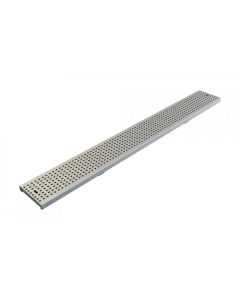 ACO KlassikDrain Type 410D Perforated Galvanized Steel Grate (ADA) - 1 Meter
