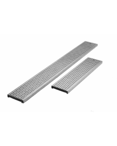 ACO KlassikDrain Type 412Q Perforated Galvanized Steel QuickLok Grate - 0.5 Meter