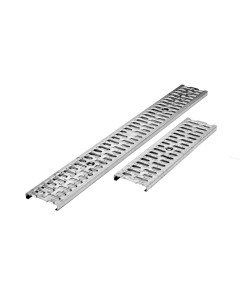ACO KlassikDrain Type 421Q Slotted Galvanized Steel QuickLok Grate - 0.5 Meter
