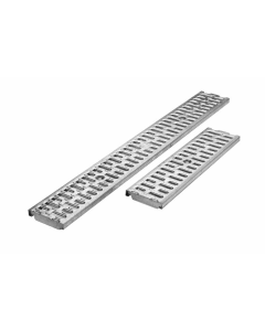 ACO KlassikDrain Type 425Q Slotted Galvanized Steel QuickLok Grate - 1 Meter
