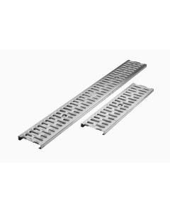 ACO KlassikDrain Type 450Q Slotted Stainless Steel QuickLok Grate - 1 Meter