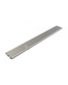 ACO KlassikDrain Type 465D Perforated Stainless Steel Grate (ADA) - 1 Meter
