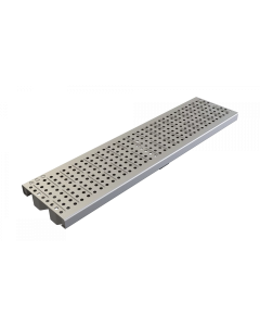 ACO KlassikDrain Type 466D Perforated Stainless Steel Grate (ADA) - 0.5 Meter