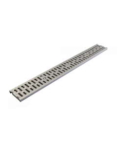 ACO KlassikDrain Type 490Q Slotted Stainless Steel Grate - 1 Meter