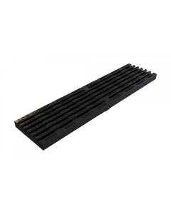 ACO KlassikDrain Type 494D Longitudinal Plastic Grate - Black (ADA) - 0.5 Meter