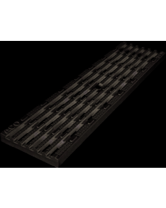 ACO KlassikDrain Type 494Q Longitudinal Plastic QuickLok Grate - Black - 0.5 Meter