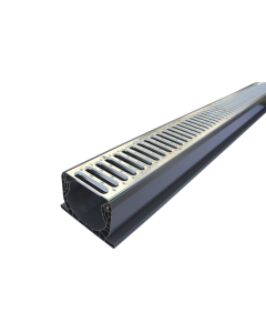 NDS Spee-D Channel Drain - 10 foot with Galvanized Steel Grates
