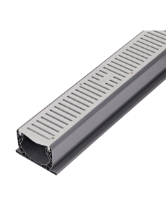 NDS Spee-D Channel Drain - 10 foot with Gray Grates