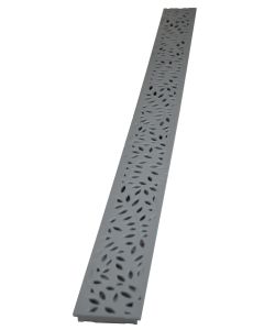 NDS Mini Channel Decorative Botanical Grate - Grey
