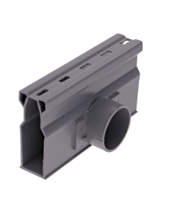 NDS Micro Channel 1.5" Sch. 40 Spigot Side Outlet - Gray