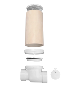 4" PVC Backwater Valve With Riser And Cover