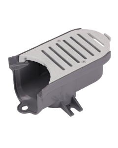 NDS Spee-D Contour Channel Drain - Middle Section With Gray Grate