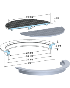 US Foundry 1111 Round Manhole Frame (20-1/2" Clear Opening)