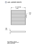 Josam 6" Square Ladder Grate