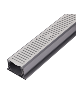 NDS Spee-D Channel Drain - 10 foot with Gray Grates