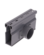 NDS Micro Channel 1.5" Sch. 40 Spigot Side Outlet - Gray