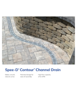 NDS Spee-D Contour Channel Drain - Middle Section With Gray Grate