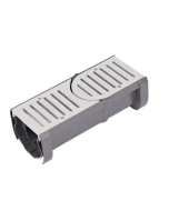 NDS Spee-D Contour Channel Drain - Start and End Section Kit with Gray Grates