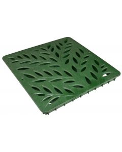 NDS 12" Catch Basin Decorative Botanical Grate - Green