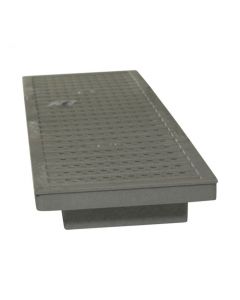 NDS Dura-Slope Plastic Perforated Channel Grate - Grey