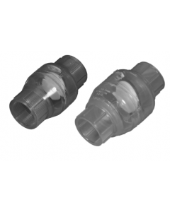 1/2" Clear PVC Swing Check Valve