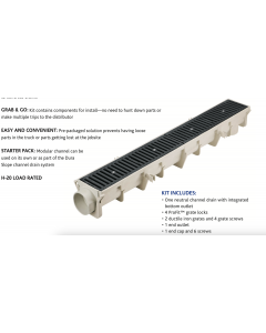 NDS Dura Slope Channel Drain Kit