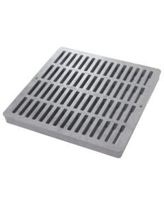 NDS 1210 - 12" Square Catch Basin Grate - Grey