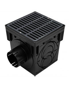 NDS 9" Catch Basin Kit (Black Grate)