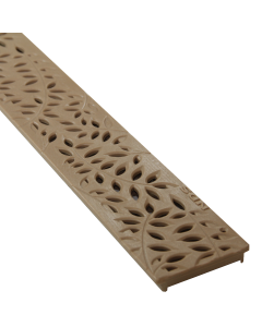 NDS 554S - Mini Channel Decorative Botanical Grate - Sand