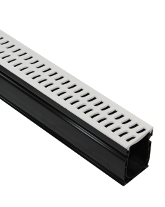 NDS 9209WHITE - 9' Slim Channel With Grates