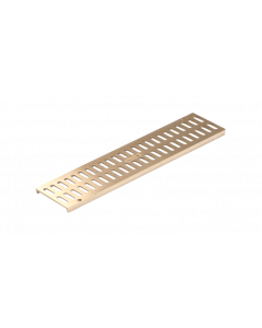 NDS Mini Channel Grate, 12" Satin Brass