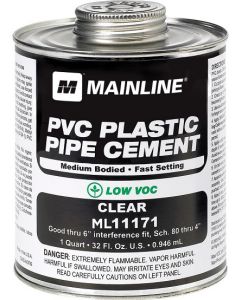 Clear Medium Bodied PVC Cement