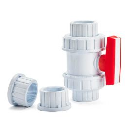 Details about   1/2" Solvent Weld Ball Valve Double Union PVC Equivalent ABS 