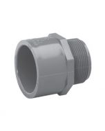 2" Schedule 80 PVC Male Adapter, Gray, 836-020