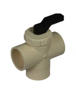 CPVC Three-Way Diverter Valve